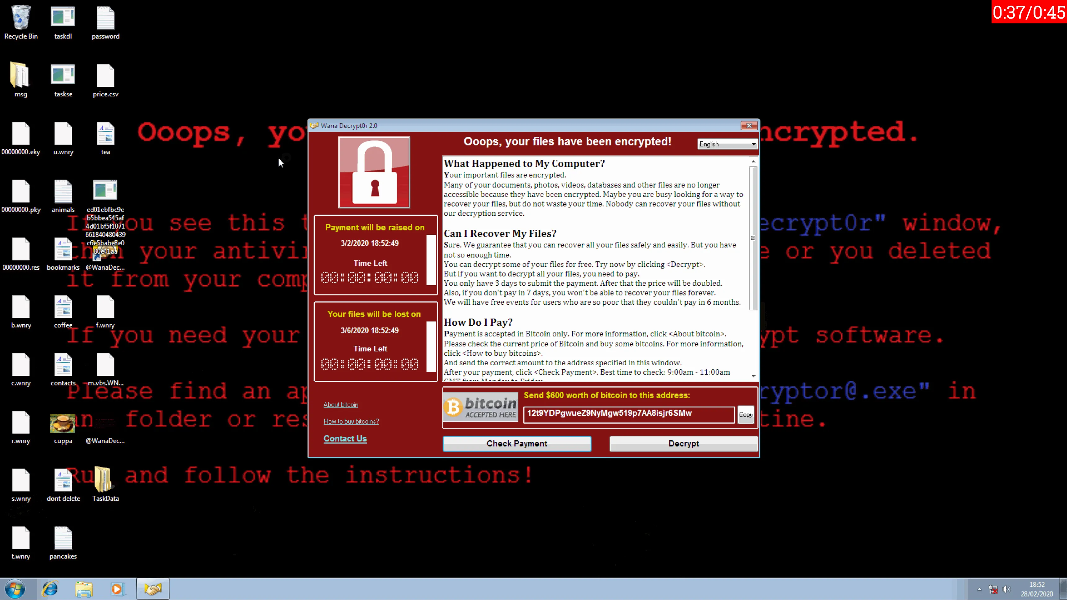 Feature for "Running WannaCry in a Virtual Machine"