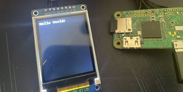Getting a ST7735 TFT Display to work with a Raspberry Pi